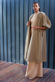 ERRE Sand Protean Cotton Coat Dress