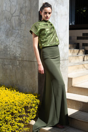 The Flow top - Olive Green