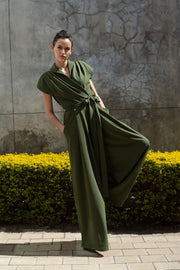 The Meander Jumpsuit - Olive Green