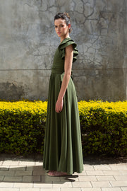 The Riparian Maxi Dress - Olive