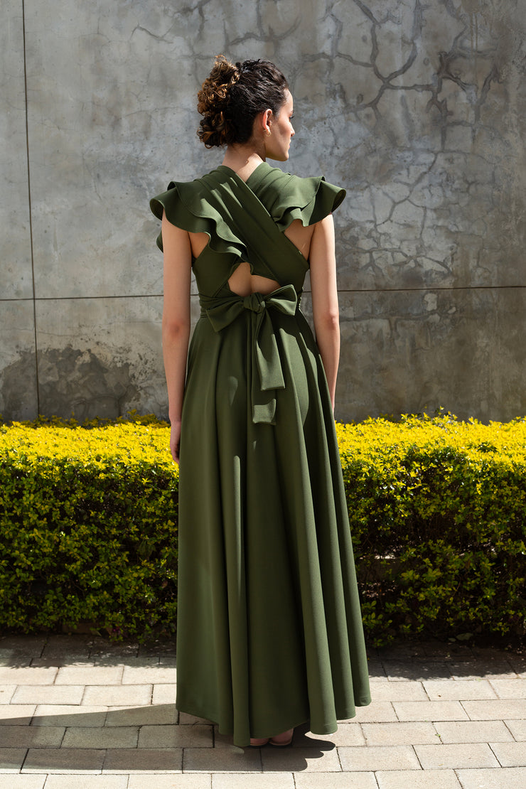 The Riparian Maxi Dress - Olive