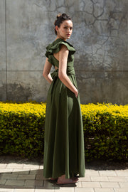 The Riparian Maxi Dress - Olive