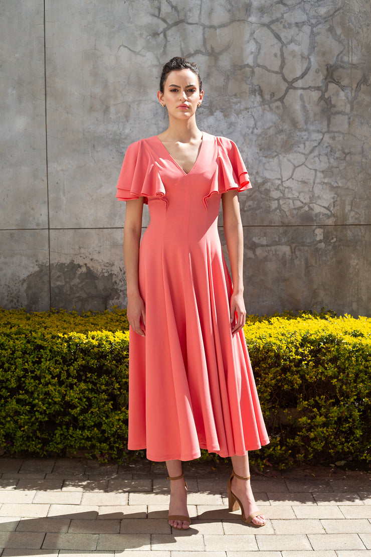 pink ripple dress Ripple Of Times Dress
