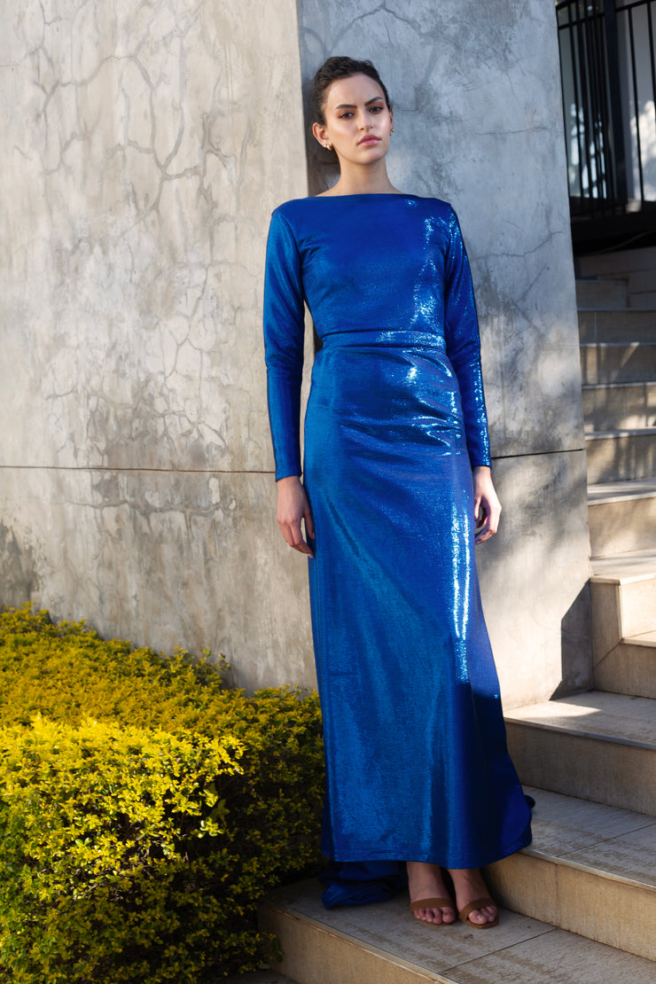 The Benguela Evening Dress - Royal Blue