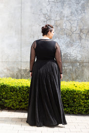 The Pleated Circle Skirt - Black