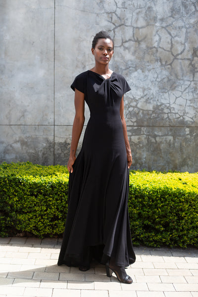 The TWIST Evening Dress - Black