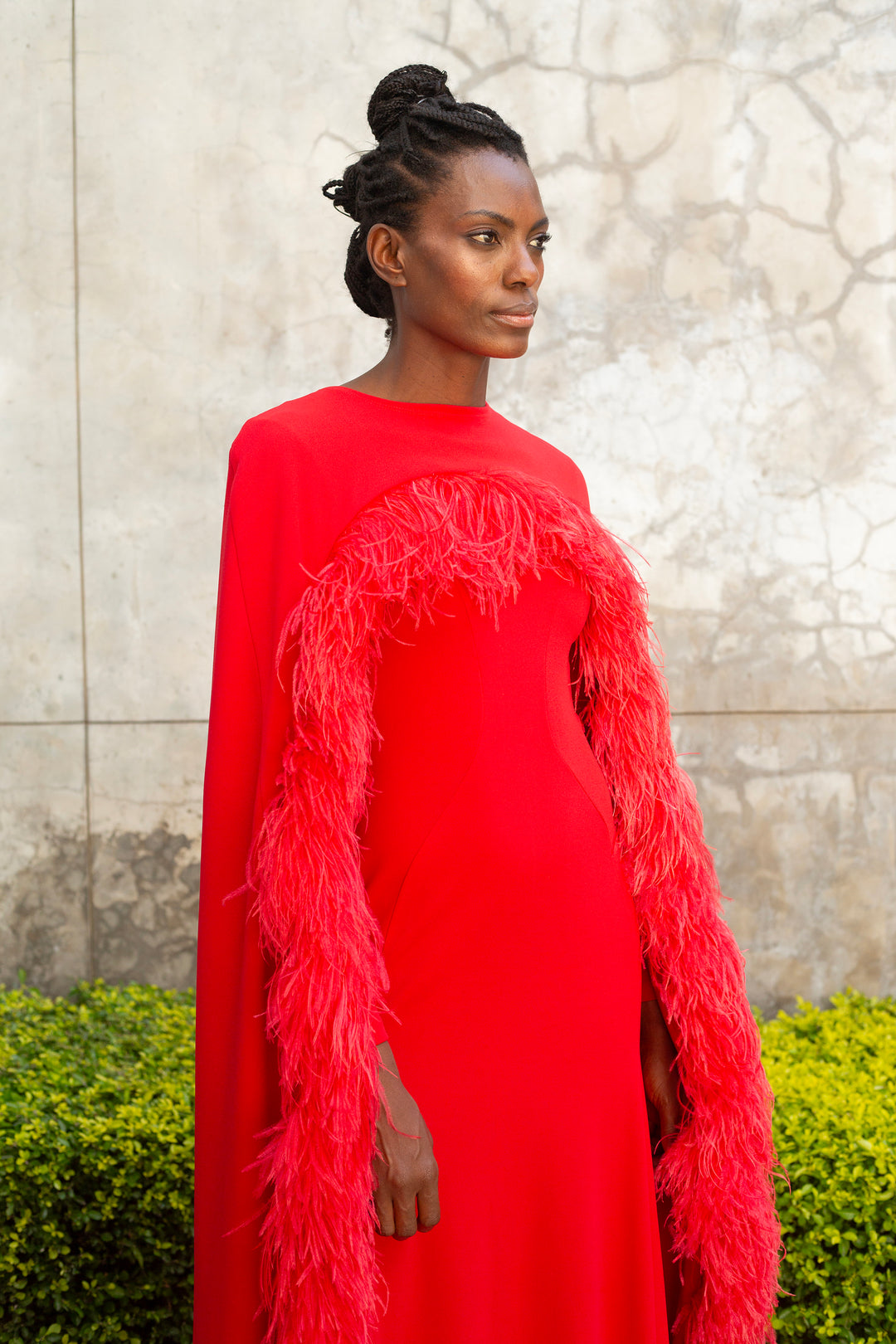 The Mantle Feather Dress