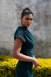 The Opis Dress- Emerald Green