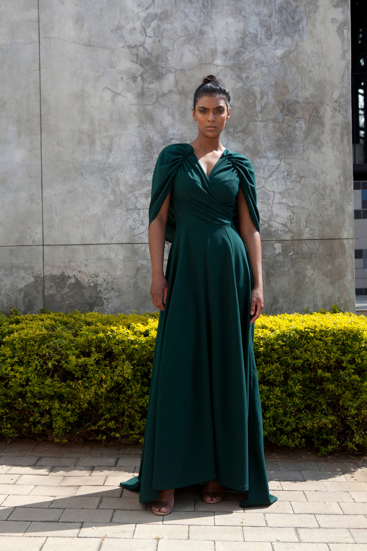 The Rumina Dress - Emerald Green