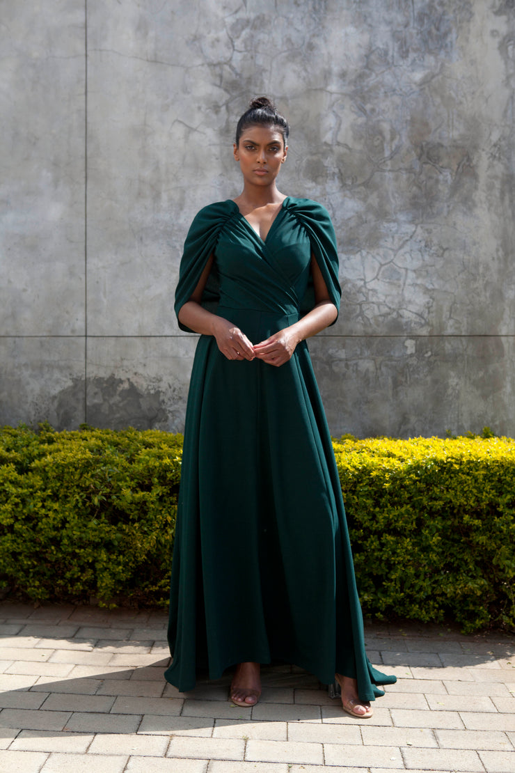 The Rumina Dress - Emerald Green