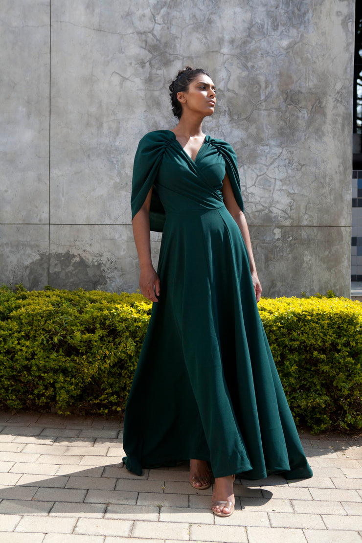 The Rumina Dress - Emerald Green