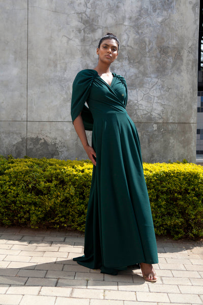 The Rumina Dress - Emerald Green