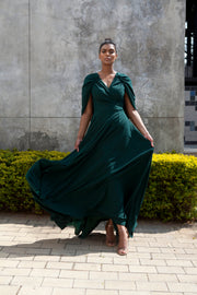 The Rumina Dress - Emerald Green