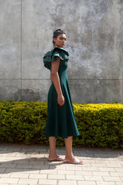 The Nerio Dress - Emerald Green