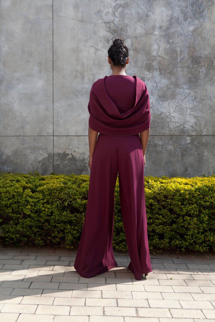 The Stroll Wide Leg Pants - Grape