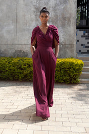 The Stroll Wide Leg Pants - Grape