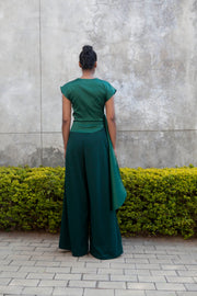 The Minerva Silk Blouse - Emerald Green