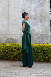 The Minerva Silk Blouse - Emerald Green