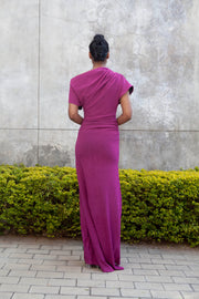 The Opis Dress- Magenta