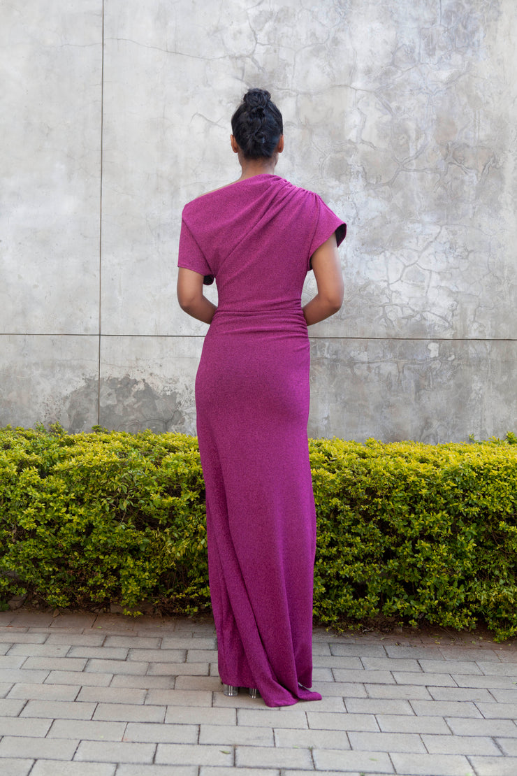 The Opis Dress- Magenta