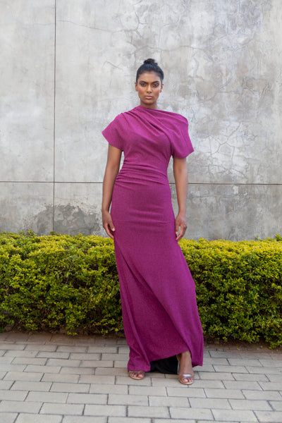 The Opis Dress- Magenta