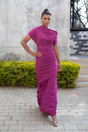 The Opis Dress- Magenta
