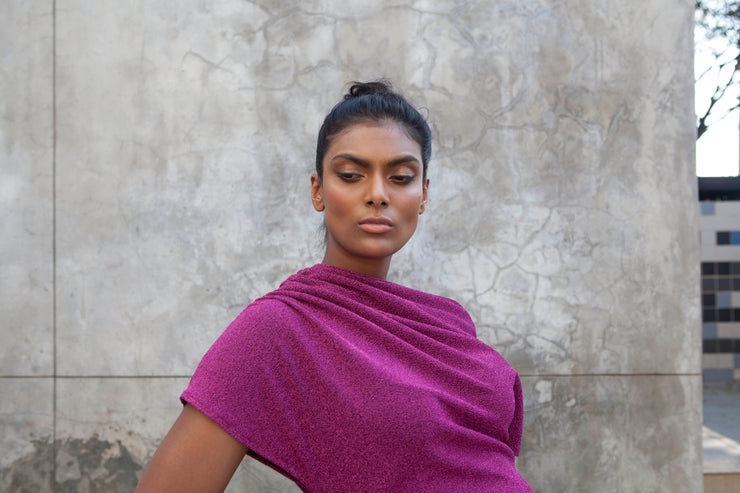 The Opis Dress- Magenta