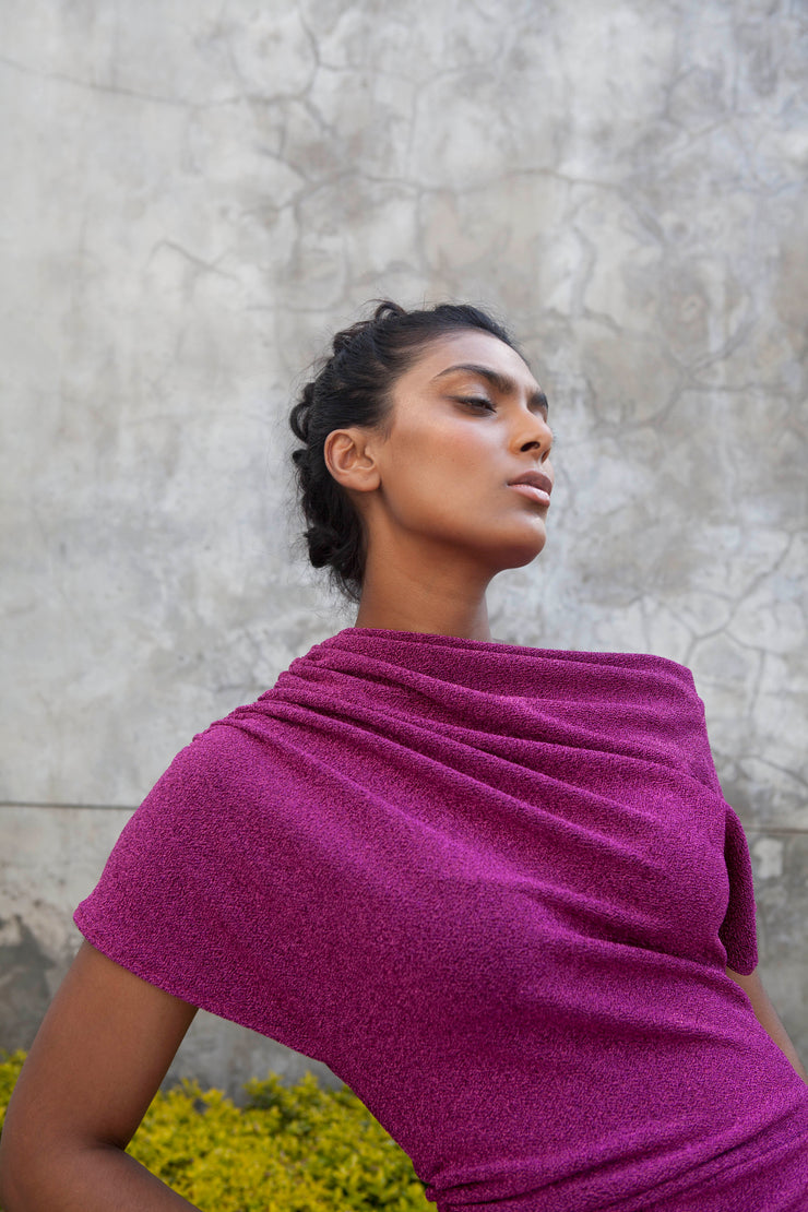 The Opis Dress- Magenta