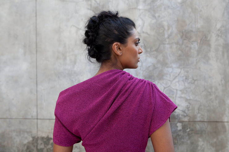 The Opis Dress- Magenta