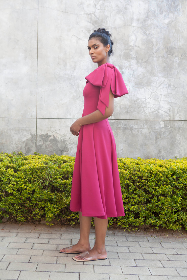 The Maia Dress - Magenta