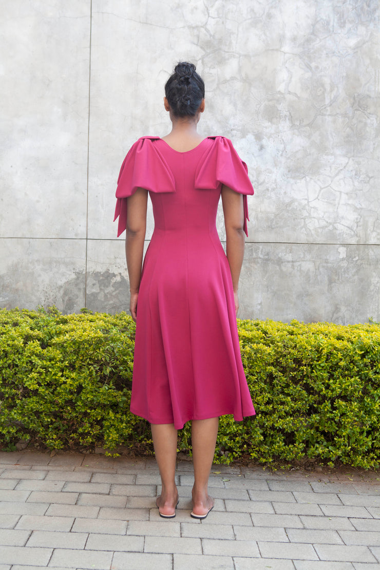 The Maia Dress - Magenta