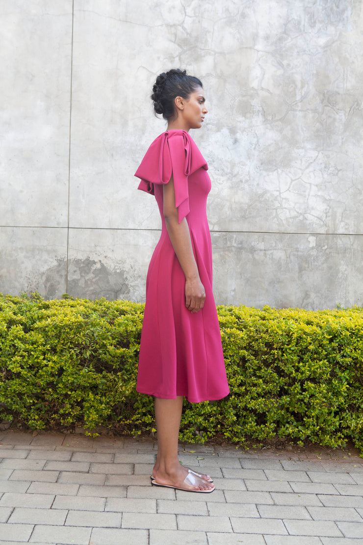 The Maia Dress - Magenta