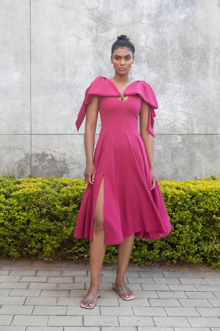 The Maia Dress - Magenta