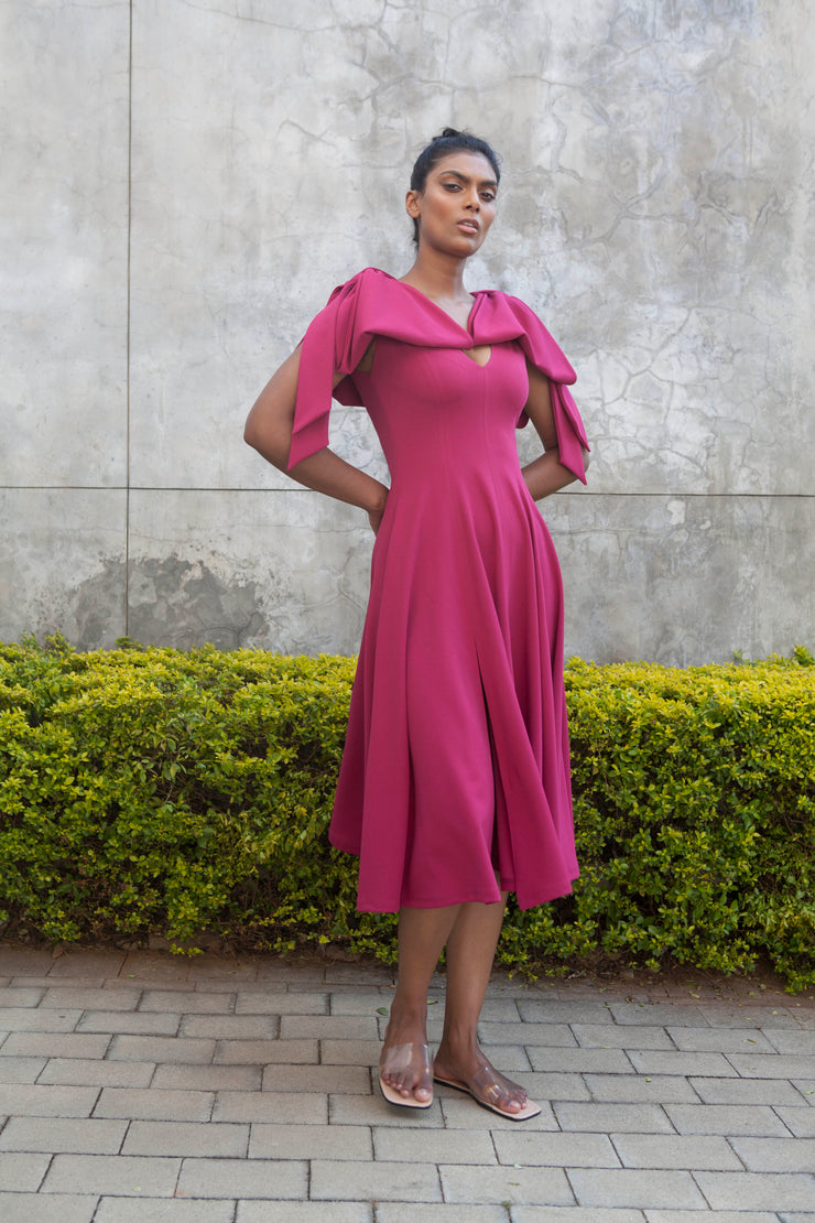 The Maia Dress - Magenta