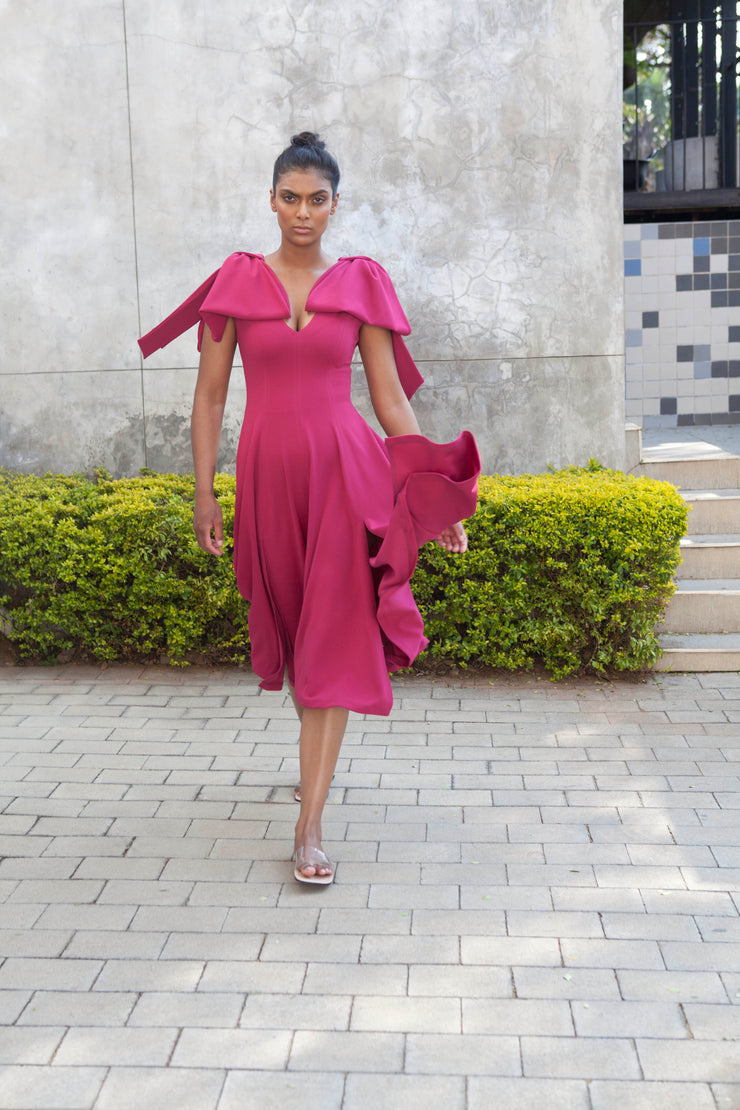 The Maia Dress - Magenta