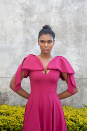 The Maia Dress - Magenta