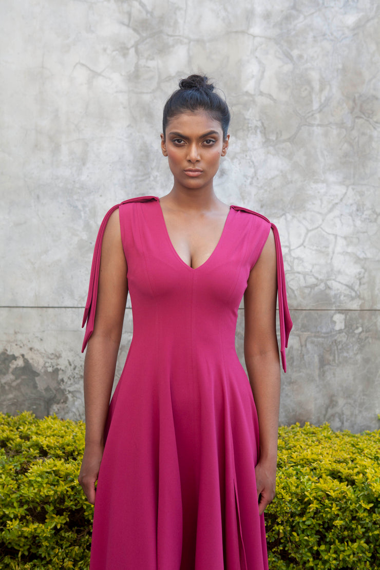 The Maia Dress - Magenta