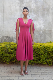 The Maia Dress - Magenta