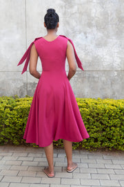 The Maia Dress - Magenta