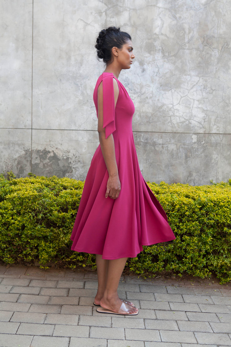The Maia Dress - Magenta