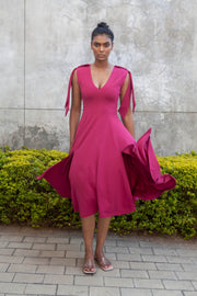The Maia Dress - Magenta