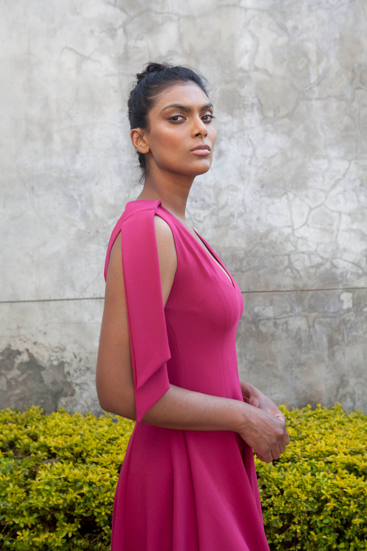 The Maia Dress - Magenta