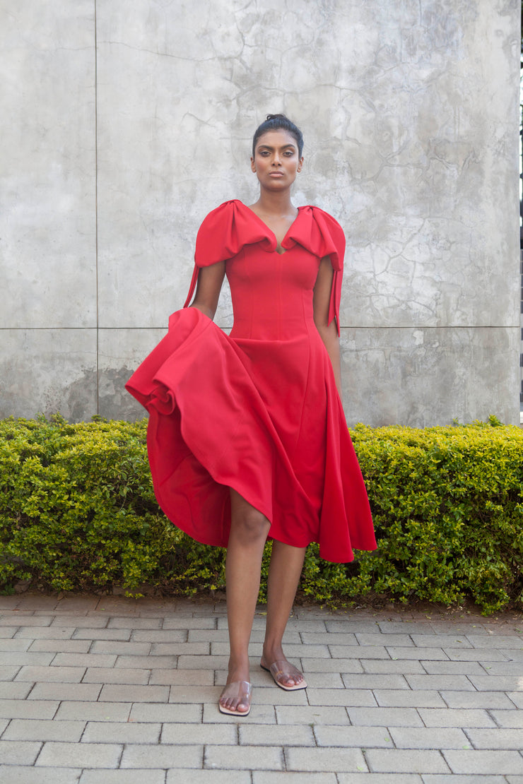 The Maia Dress - Red