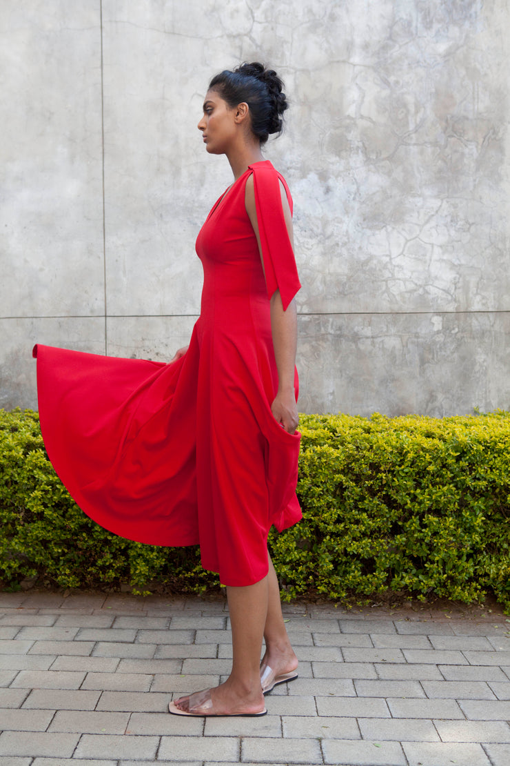 The Maia Dress - Red