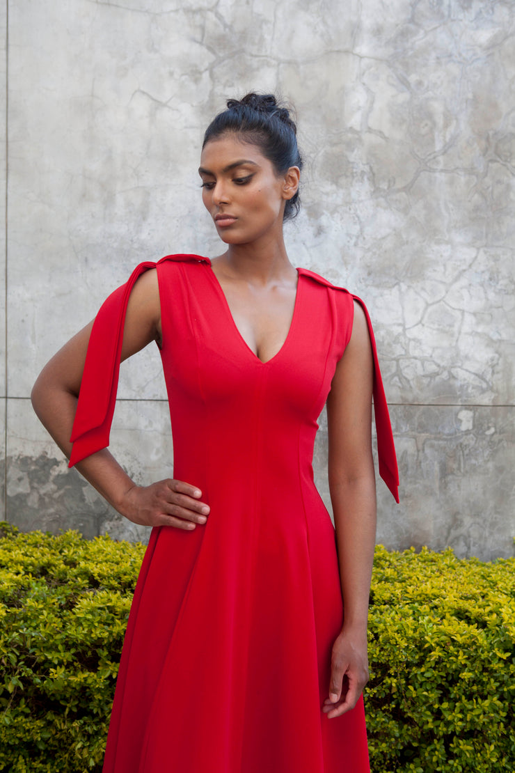 The Maia Dress - Red