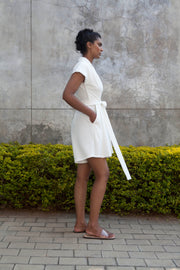 The Meander Jumpsuit Short- Ivory