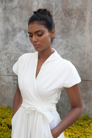 The Meander Jumpsuit Short- Ivory
