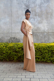 The Minerva Silk Blouse- Desert