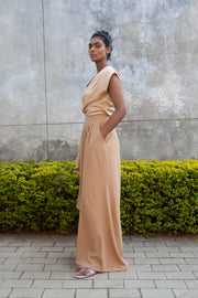 The Minerva Silk Blouse- Desert