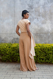 The Minerva Silk Blouse- Desert